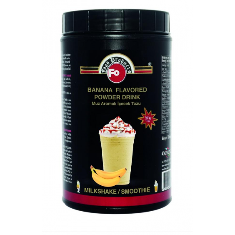 Muz Aromalı İçecek Tozu 1 kg - Milkshake-Smoothie