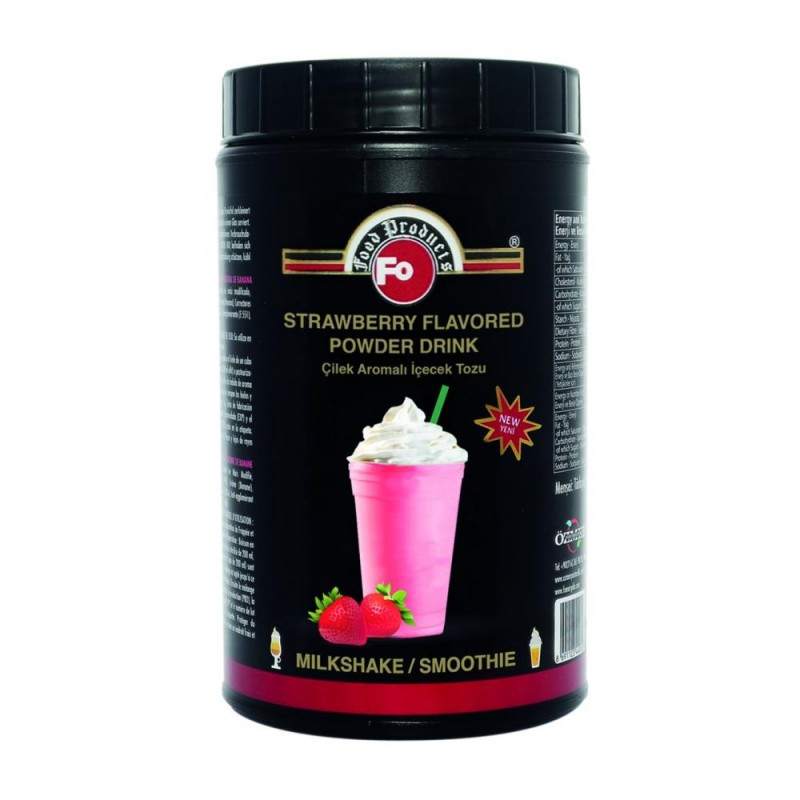 Çilek Aromalı İçecek Tozu 1 kg - Milkshake-Smoothie