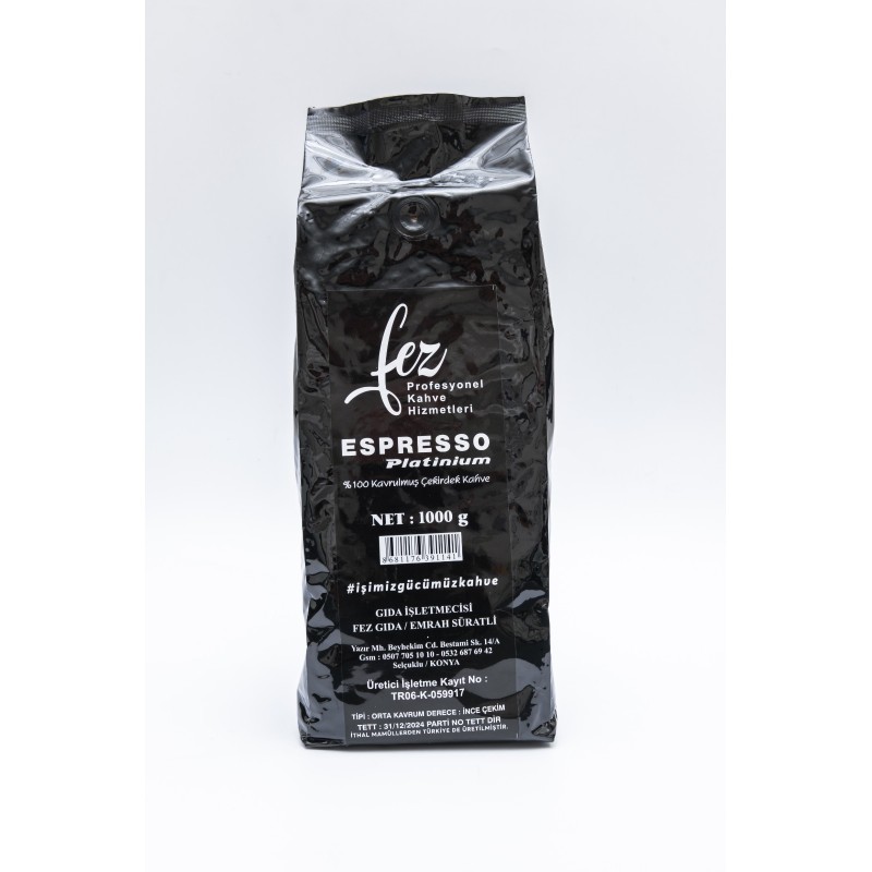 Fez Platinium Espresso 1000 GR Folyo Ambalaj