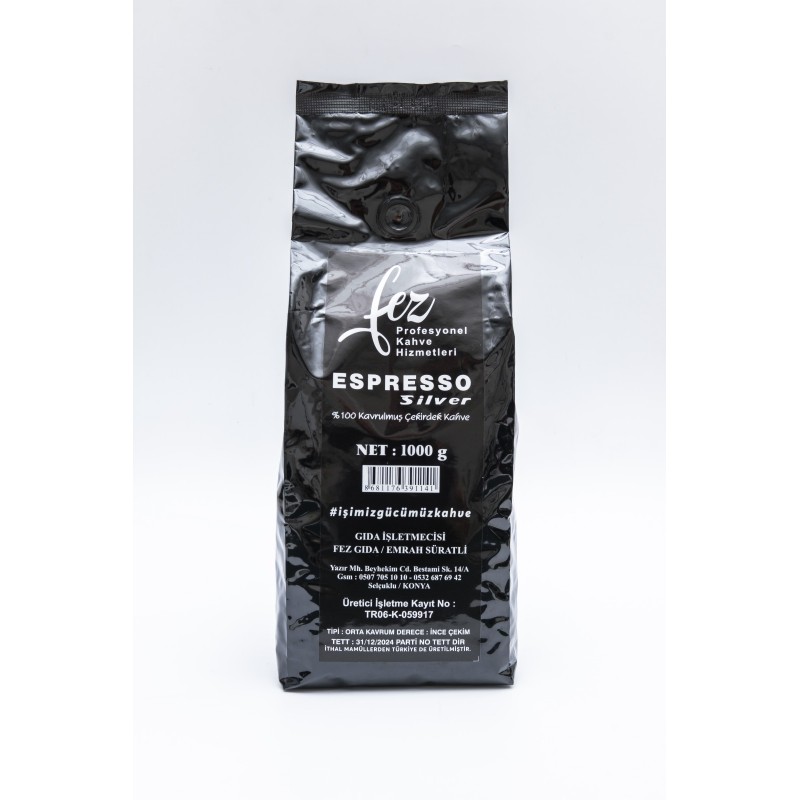 Fez Silver Espersso 1000 GR Folyo Ambalaj
